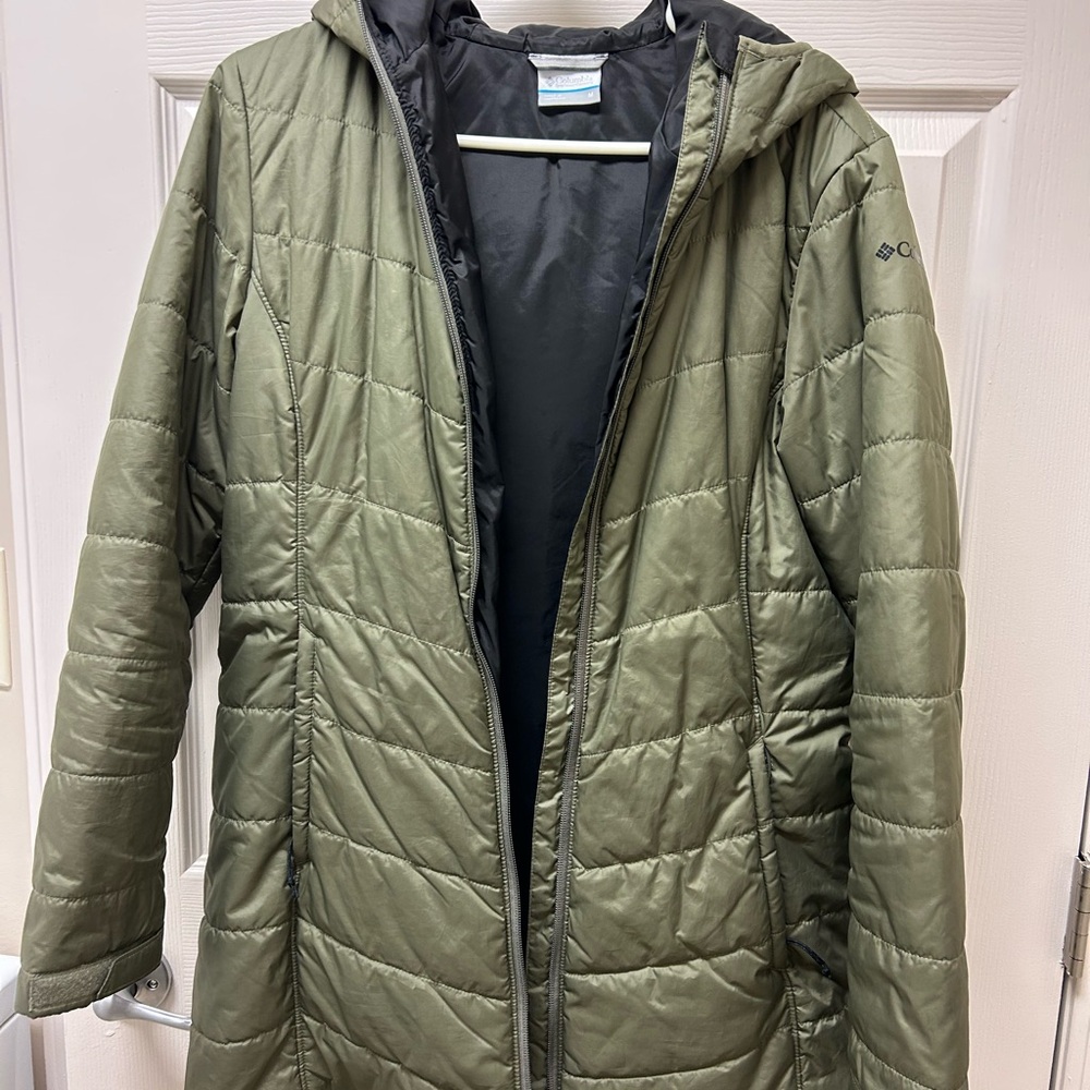 Columbia Sage Green Long Coat